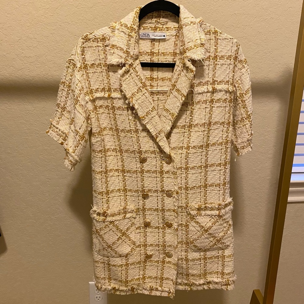 Zara tweed mini dress